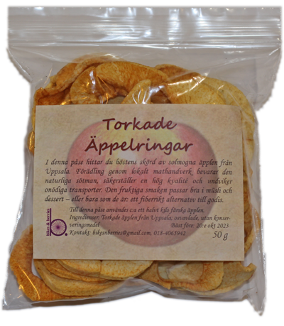 bild Torkade äppelringar